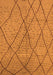 Solid Orange Modern Rug, urb1216org