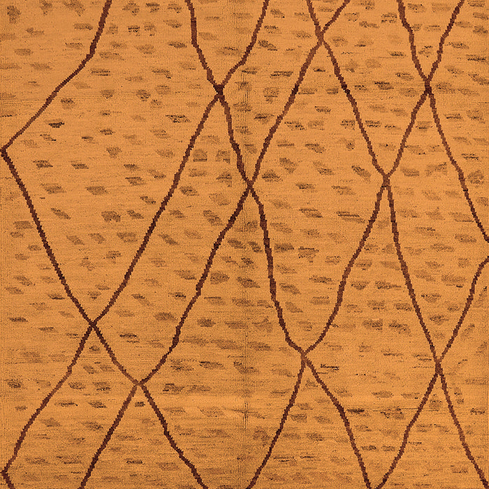 Solid Orange Modern Rug, urb1216org