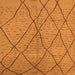 Square Machine Washable Solid Orange Modern Area Rugs, wshurb1216org
