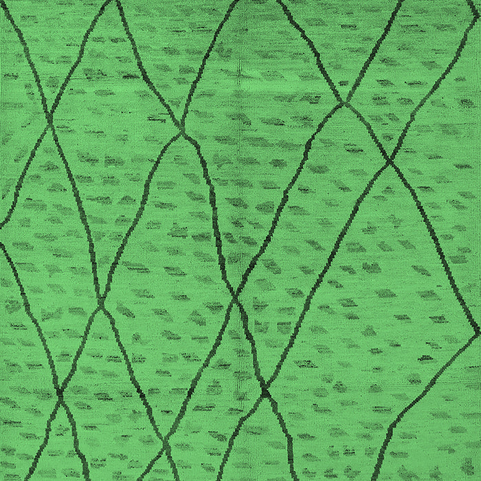 Solid Emerald Green Modern Rug, urb1216emgrn