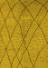 Machine Washable Solid Yellow Modern Rug, wshurb1216yw