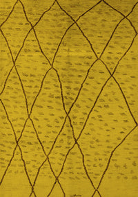 Solid Yellow Modern Rug, urb1216yw