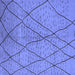 Square Machine Washable Solid Blue Modern Rug, wshurb1216blu