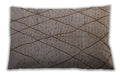 Mid-Century Modern Urban Dark Almond Brown Lumbar Throw Pillow, 13 inch by 19 inch, lburb1216