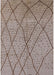 Mid-Century Modern Dark Almond Brown Solid Rug, urb1216