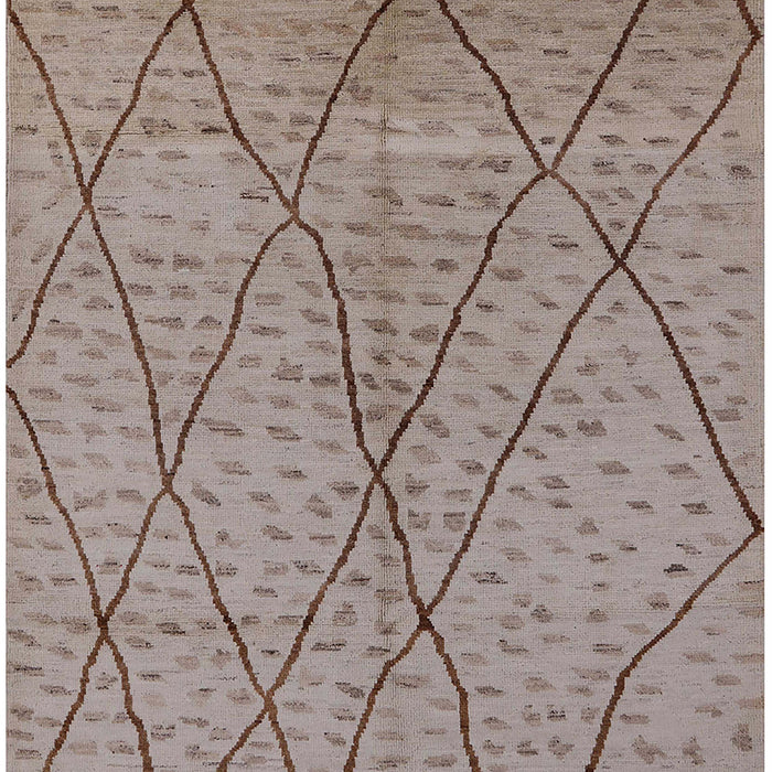 Mid-Century Modern Dark Almond Brown Solid Rug, urb1216