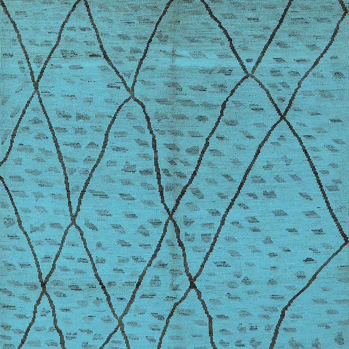 Solid Light Blue Modern Rug, urb1216lblu