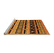 Sideview of Machine Washable Solid Orange Modern Area Rugs, wshurb1217org