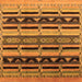 Square Solid Orange Modern Rug, urb1217org