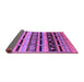 Sideview of Solid Purple Modern Rug, urb1217pur