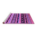 Sideview of Machine Washable Solid Purple Modern Area Rugs, wshurb1217pur