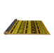 Sideview of Solid Yellow Modern Rug, urb1217yw