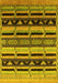 Solid Yellow Modern Rug, urb1217yw