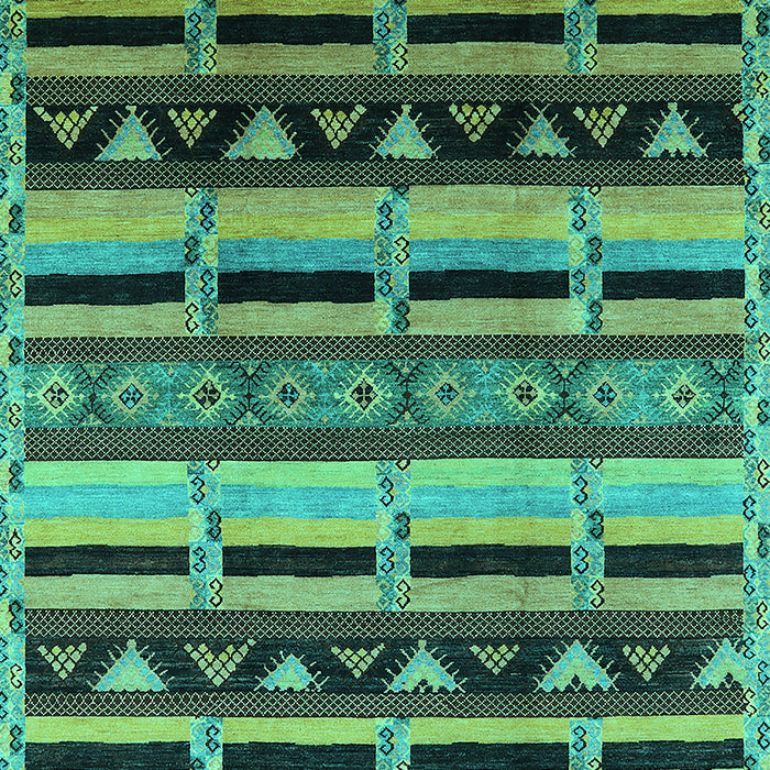 Machine Washable Solid Turquoise Modern Area Rugs, wshurb1217turq