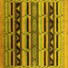 Square Solid Yellow Modern Rug, urb1217yw