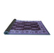 Sideview of Oriental Blue Traditional Rug, urb1218blu