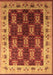Machine Washable Oriental Brown Traditional Rug, wshurb1218brn