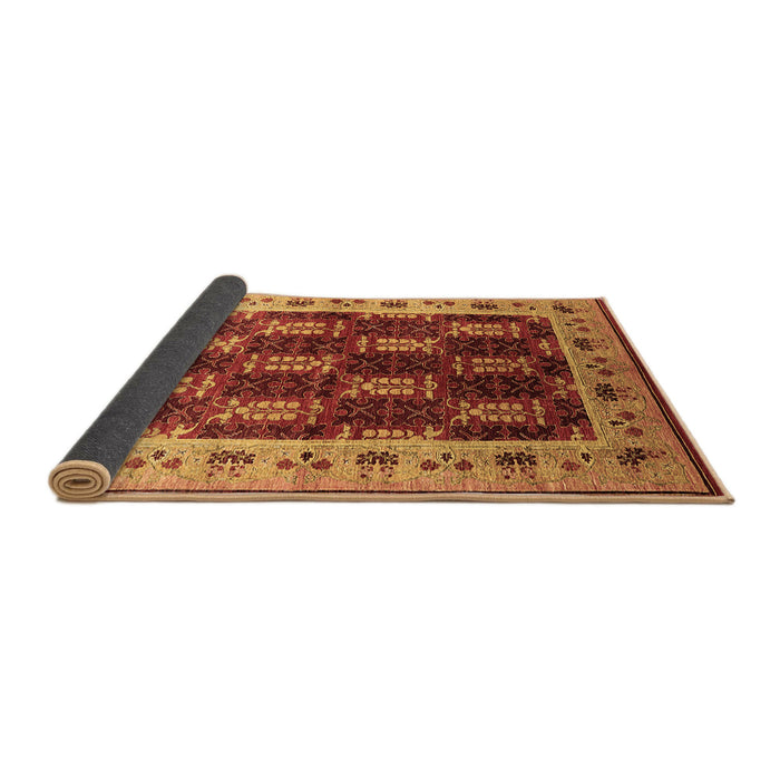 Sideview of Oriental Brown Traditional Rug, urb1218brn