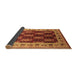 Sideview of Oriental Brown Traditional Rug, urb1218brn