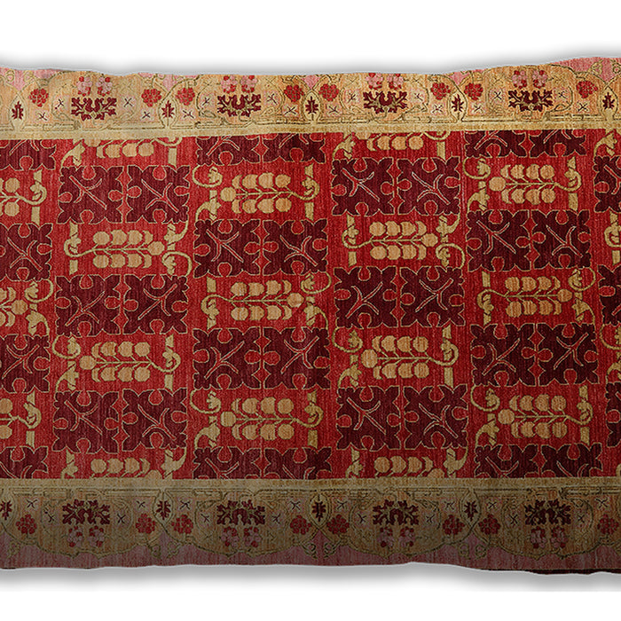 Mid-Century Modern Urban Orange Lumbar Throw Pillow, 13 inch by 19 inch, lburb1218