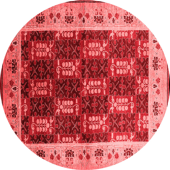 Machine Washable Oriental Red Traditional Rug, wshurb1218red