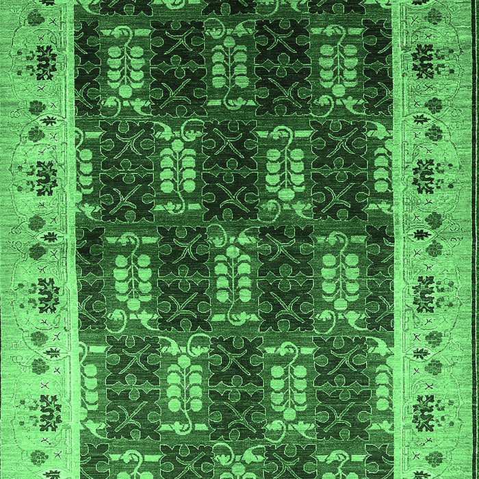 Oriental Emerald Green Traditional Rug, urb1218emgrn