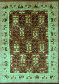 Oriental Turquoise Traditional Rug, urb1218turq