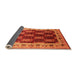 Sideview of Oriental Orange Traditional Rug, urb1218org