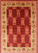 Mid-Century Modern Orange Oriental Rug, urb1218