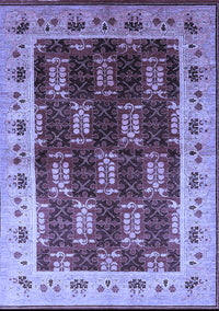 Oriental Blue Traditional Rug, urb1218blu