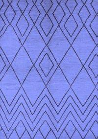 Solid Blue Modern Rug, urb1219blu