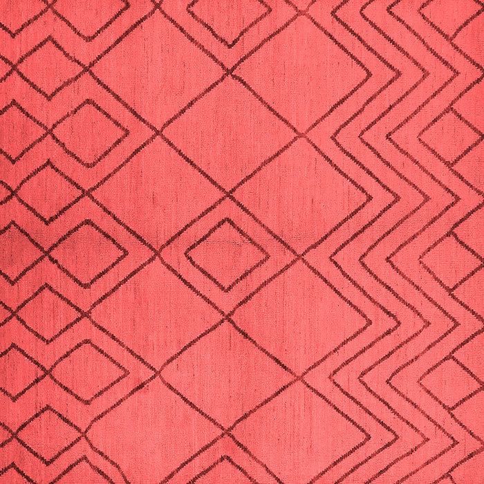 Machine Washable Solid Red Modern Rug, wshurb1219red