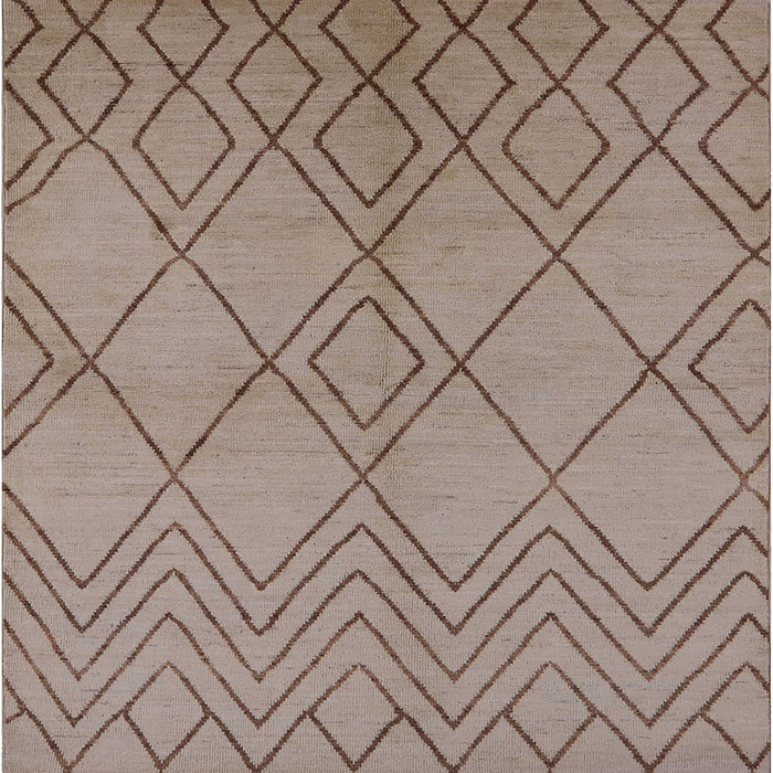 Square Machine Washable Industrial Modern Dark Almond Brown Rug, wshurb1219