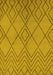 Machine Washable Solid Yellow Modern Rug, wshurb1219yw