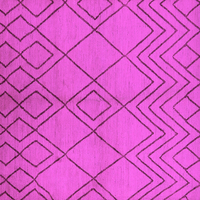 Square Solid Pink Modern Rug, urb1219pnk