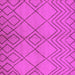 Square Solid Pink Modern Rug, urb1219pnk