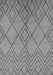 Machine Washable Solid Gray Modern Rug, wshurb1219gry
