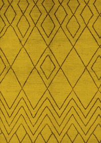 Solid Yellow Modern Rug, urb1219yw