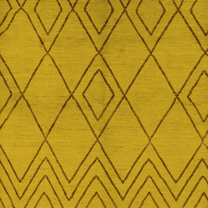 Solid Yellow Modern Rug, urb1219yw