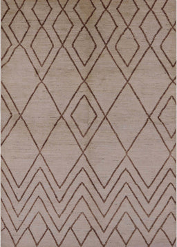 Mid-Century Modern Dark Almond Brown Solid Rug, urb1219