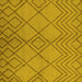 Square Solid Yellow Modern Rug, urb1219yw