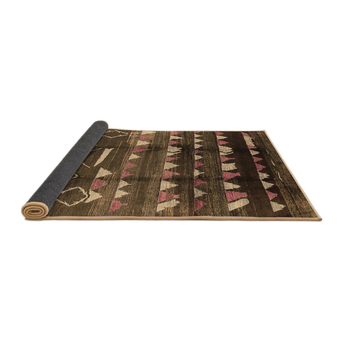 Sideview of Solid Brown Modern Rug, urb1220brn