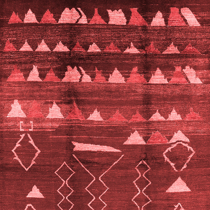 Solid Red Modern Area Rugs