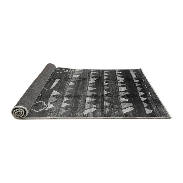 Sideview of Solid Gray Modern Rug, urb1220gry