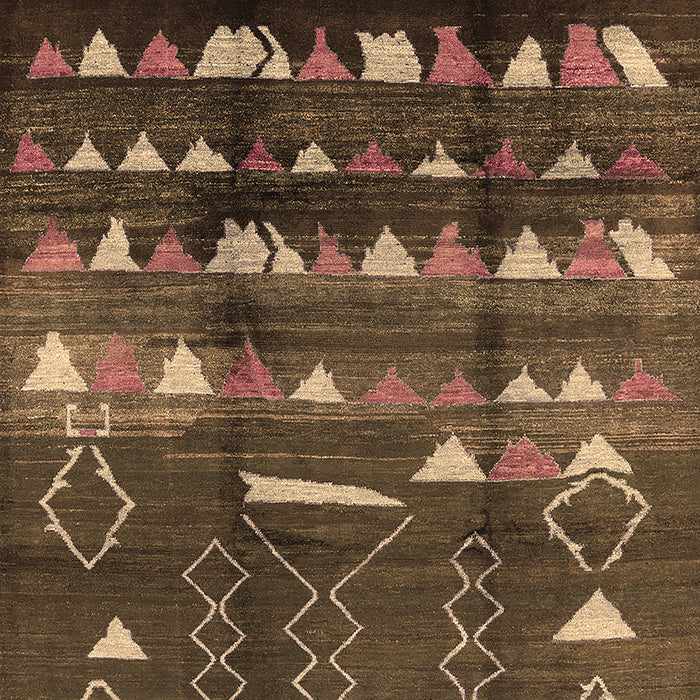 Solid Brown Modern Rug, urb1220brn