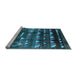 Sideview of Machine Washable Solid Light Blue Modern Rug, wshurb1220lblu