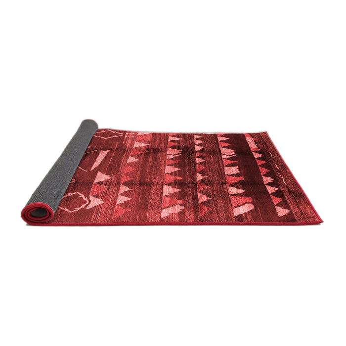 Solid Red Modern Area Rugs