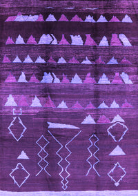 Solid Purple Modern Rug, urb1220pur