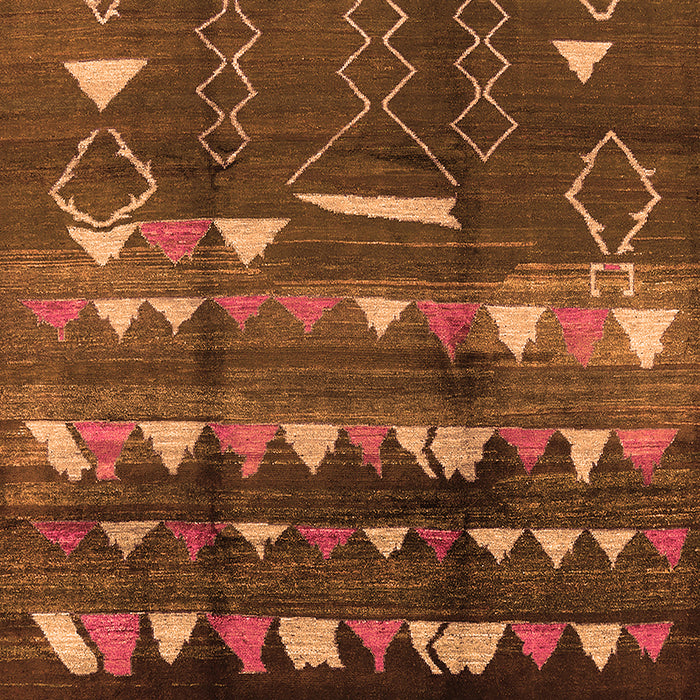 Machine Washable Solid Orange Modern Area Rugs, wshurb1220org