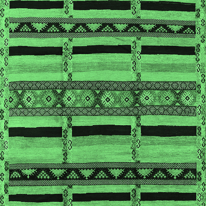 Solid Emerald Green Modern Rug, urb1221emgrn